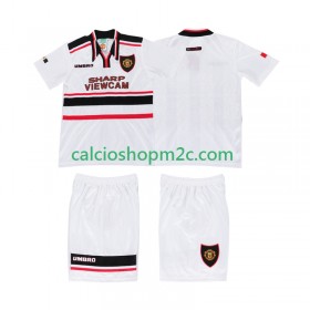 Manchester United Retro Bambino Maglia Trasferta 1998 Manica Corta